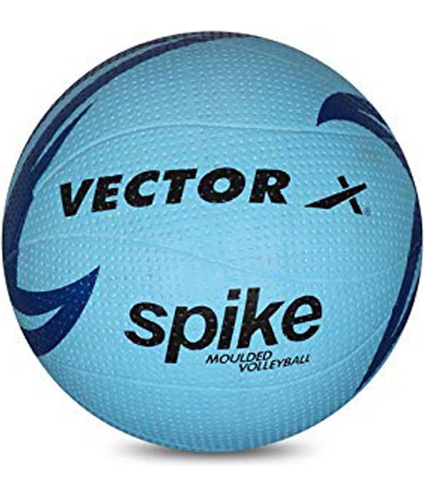 Vector X VB-Spike-Moulded-4 Rubber Blue Home Play Volleyball, Size 4 (for Age 10-18years)