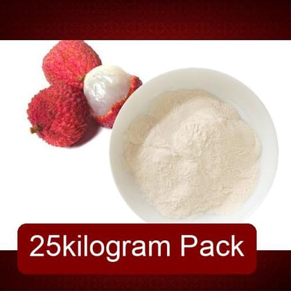 Refreshing Litchi Fruit Powder (25kg) | Spray Dried Instant Soluble | Sweet Tropical Flavoring for Beverages