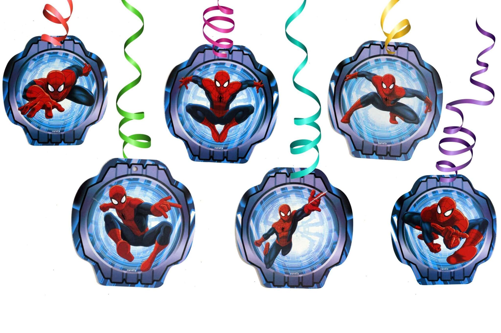 Spiderman Swirl Decoration - 12PC