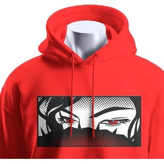 BULL CLOTHING Men's Mysterious Eyes Red Hoodie Graphic Design 280 GSM Fleece for Softness & Comfort (XXL) BULL CLOTHING Men's Mysterious Eyes Red Hoodie Graphic Design 280 GSM Fleece for Softness & Comfort (XXL)