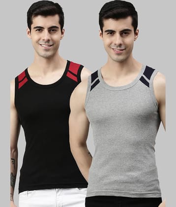 Pack of 2 Lux Cozi - Multicolor Cotton Men's Vest