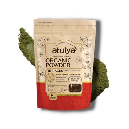 Atulya Organic Hibiscus Powder | Strengthening and Nourishing - 100gm