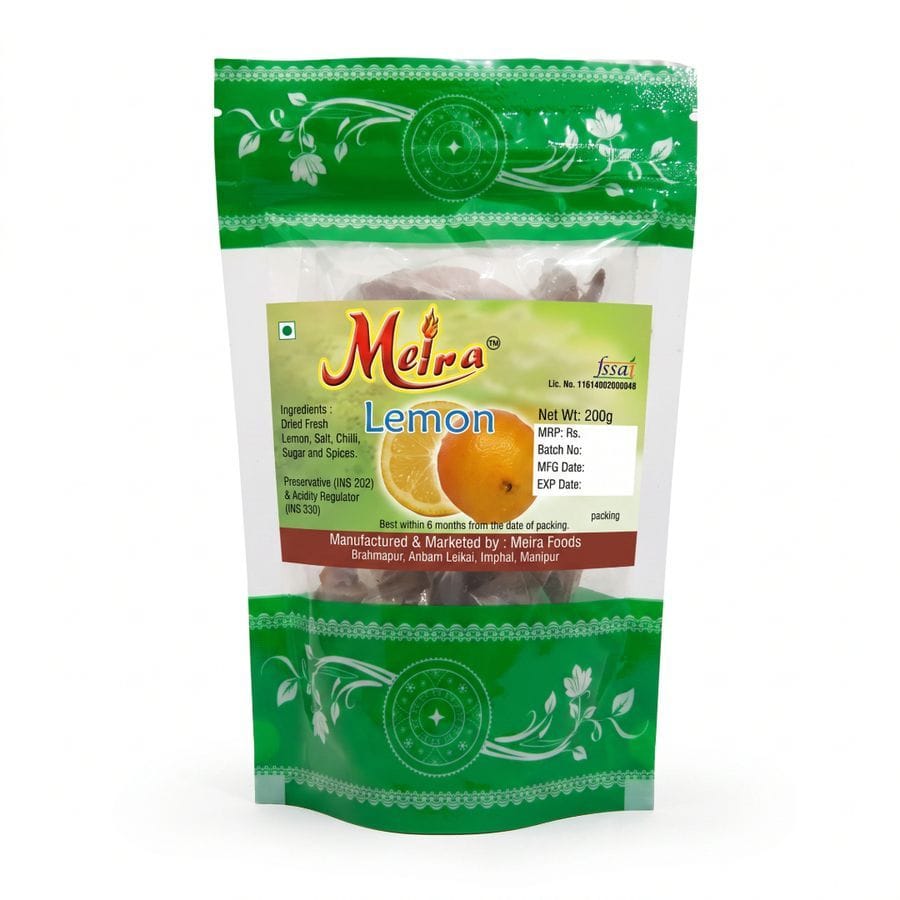 MEIRA LEMON SALTY CANDY - 100 gm - One stand-up pouch