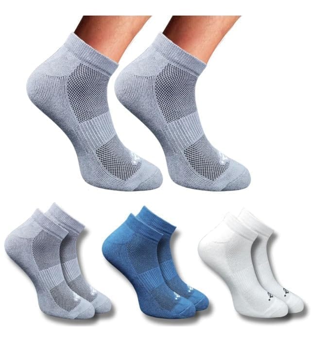 3_Pair Set Unisex Casual Cotton Printed Low Cut Socks (Multicolor)