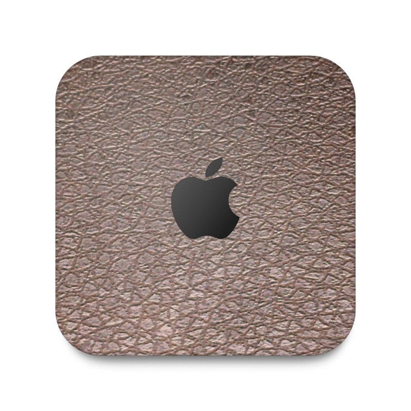 Brown Leather Skin For Apple Mac Mini