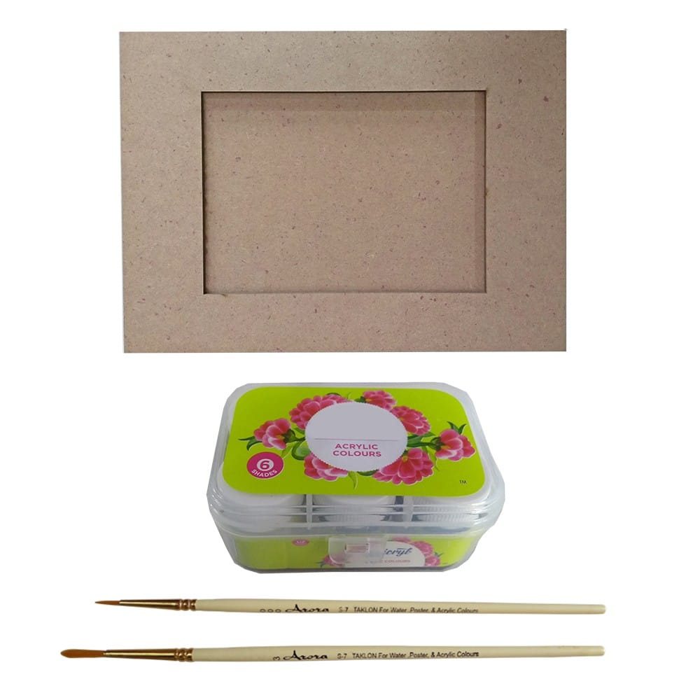 Pen Mandala on MDF Photo Frame DIY Kit by Penkraft