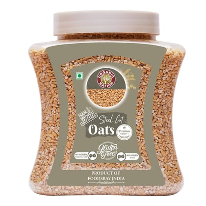 Organic Nation Steel Cut Oats 1kg | 100% Whole Grain Oats | Gluten-Free | Healthy Breakfast Organic Nation Steel Cut Oats 1kg | 100% Whole Grain Oats | Gluten-Free | Healthy Breakfast