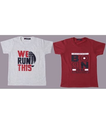 NEUVIN Pack of 1 Boys Cotton T-Shirt ( Multi Color )