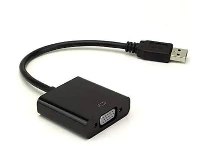 USB 3.0 (M) to VGA (F) Adapter, Converter 1080P Multi-Display Video Cable for Laptop Desktop PC to Monitors, Projector, TV