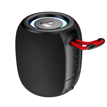 boAt Stone 208 | Portable Bluetooth Speaker with 5W Sound, TWS, RGB Lights and 8H Playback boAt Stone 208 | Portable Bluetooth Speaker with 5W Sound, TWS, RGB Lights and 8H Playback - Raging Black