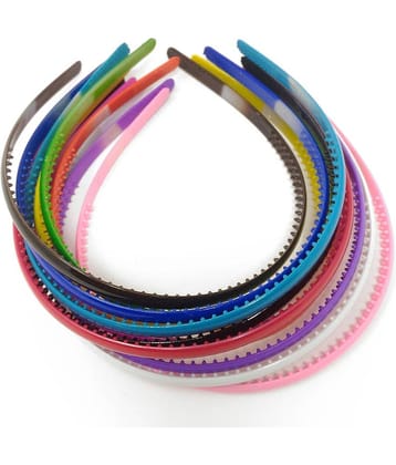 mahek accessories Plastic Hair Band For Girl Styler Pack of 10