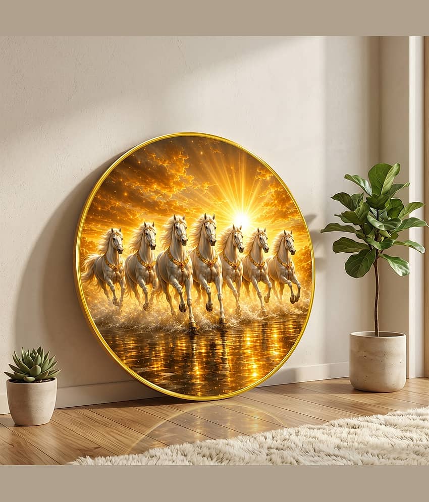 saf Digital Reprint 12 inch x 12 inch Painting (With Frame)