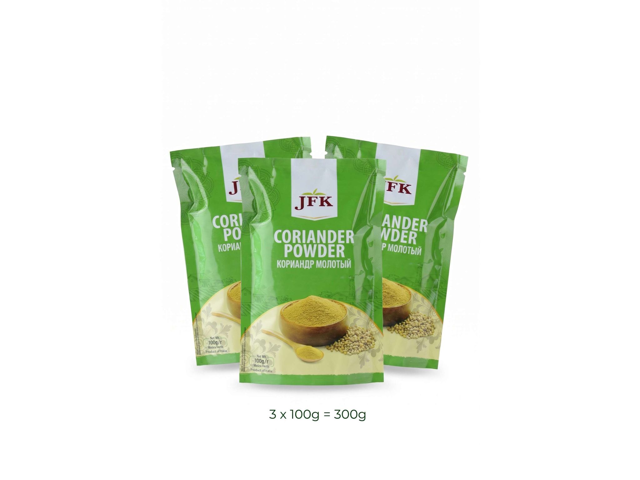 JFK Dhaniya Powder - Pack of 3, 3 x 100g