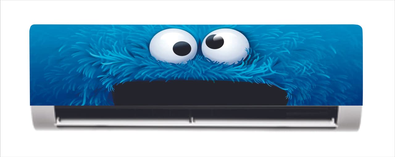 DreamKraft Decorative Indian Cartoon Face Emoji AC Sticker (Multicolor PVC Vinyl, 30cm X 91cm)