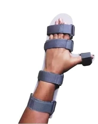 Wellmount Orthoses Wrist Hand Orthosis Full Cockup Stroke & Paralysis Splint Aluminium Hand Support Static Cook Up Splint