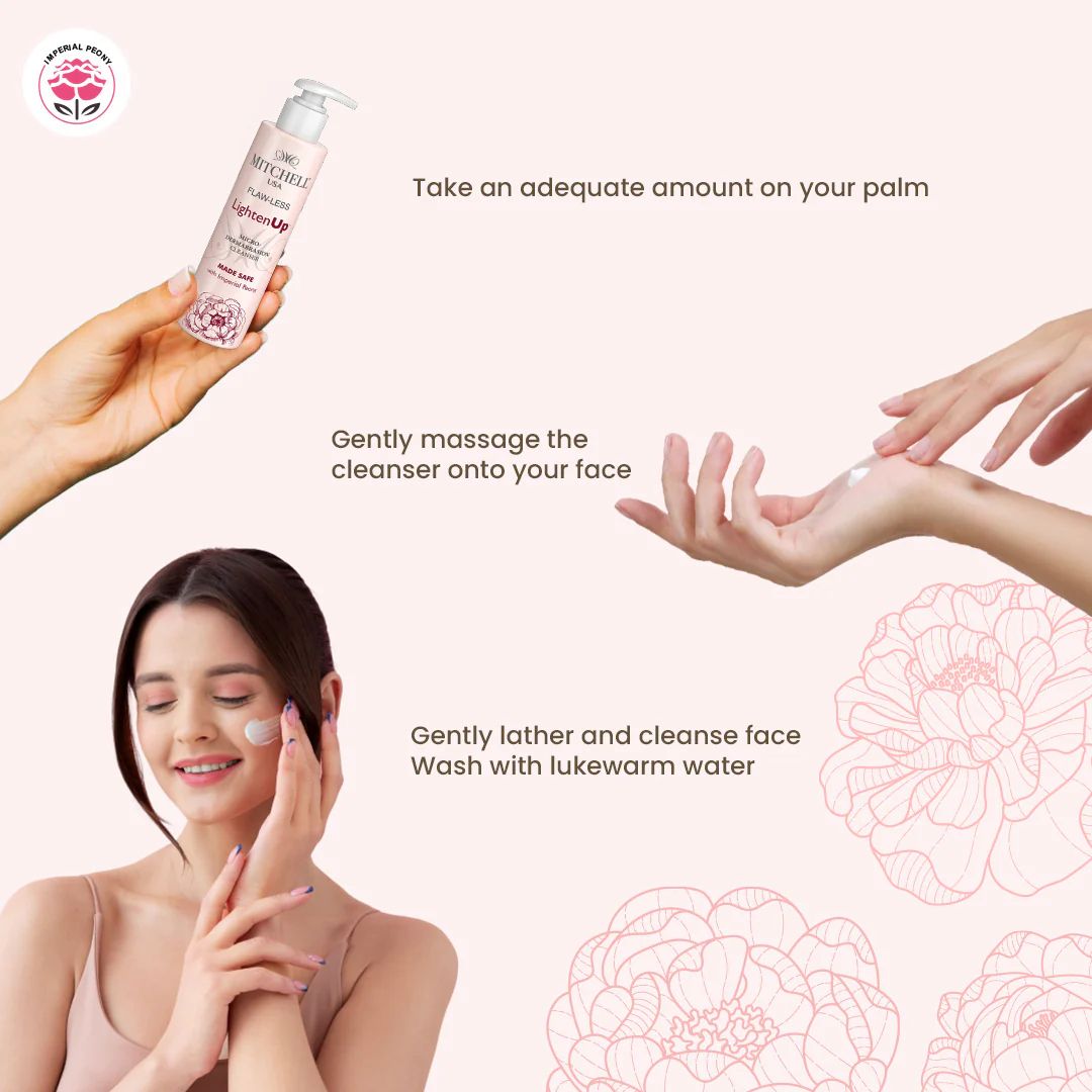 Mitchell USA FLAW-LESS LightenUp Dermabrasion Cleanser
