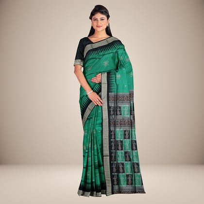 Doll Motif Bomkai Silk Saree