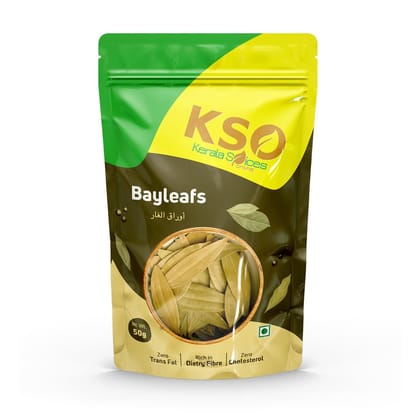 Kerala Spices Natural Bay Leaves 50g | 100% Pure & Aromatic | Ideal for Cooking, Soups, Stews, Rice Dishes, and Curries | No Additives or Preservatives