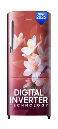 Samsung 183 L, 3 Star, Digital Inverter, Direct-Cool Single Door Refrigerator (RR20H1723WR/HL, Wild Lily Red, Single Touch Defrost, 2026 Model) Samsung 183 L, 3 Star, Digital Inverter, Direct-Cool Single Door Refrigerator (RR20H1723WR/HL, Wild Lily Red, Samsung 183 L, 3 Star, Digital Inverter, Direct-Cool Single Door Refrigerator (RR20H1723WR/HL, Wild Lily Red, Single Touch Defrost, 2026 Model) Samsung 183 L, 3 Star, Digital Inverter, Direct-Cool Single Door Refrigerator (RR20H1723WR/HL, Wild Lily Red,