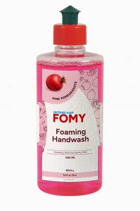 Intercorp Fomy Antibacterial Soft Refreshing Foaming Hand Wash Refill - 500ml (Pink Pomegranate)