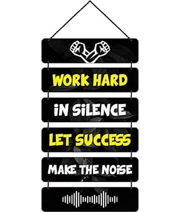 KAAF Wood Motivational Rectangular Decorative Plate Multi - Pack of 1