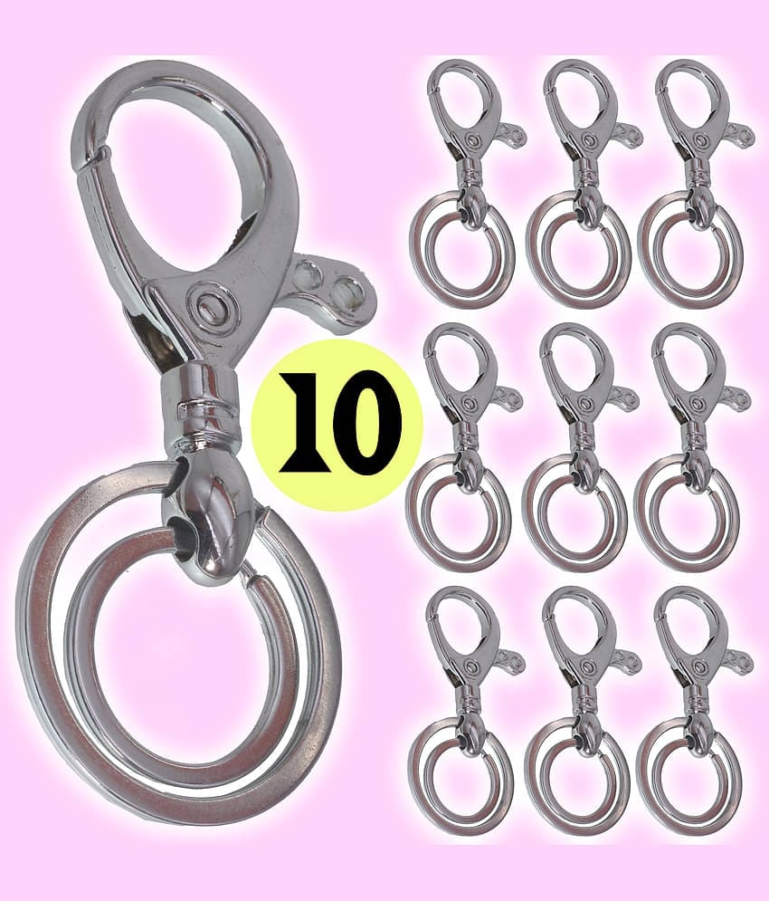 JMALL Silver Men's Waist Keychain ( Pack of 10 & more )