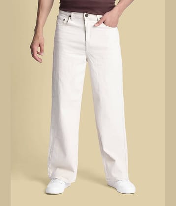 Bene Kleed Clean Look Men's Jeans - Beige ( Pack of 1 )