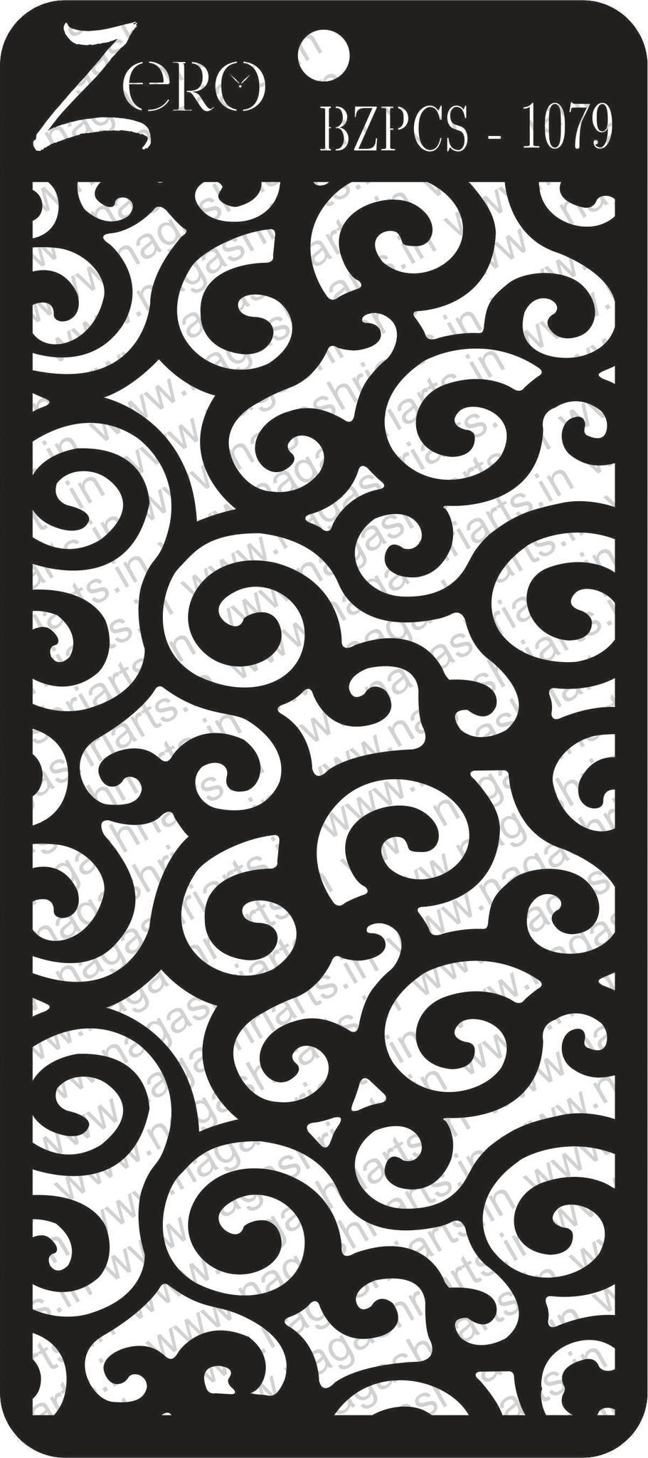Brand Zero Pratibimb Craft Stencil - Code: BZPCS-1079 - Select Your Preferred Size