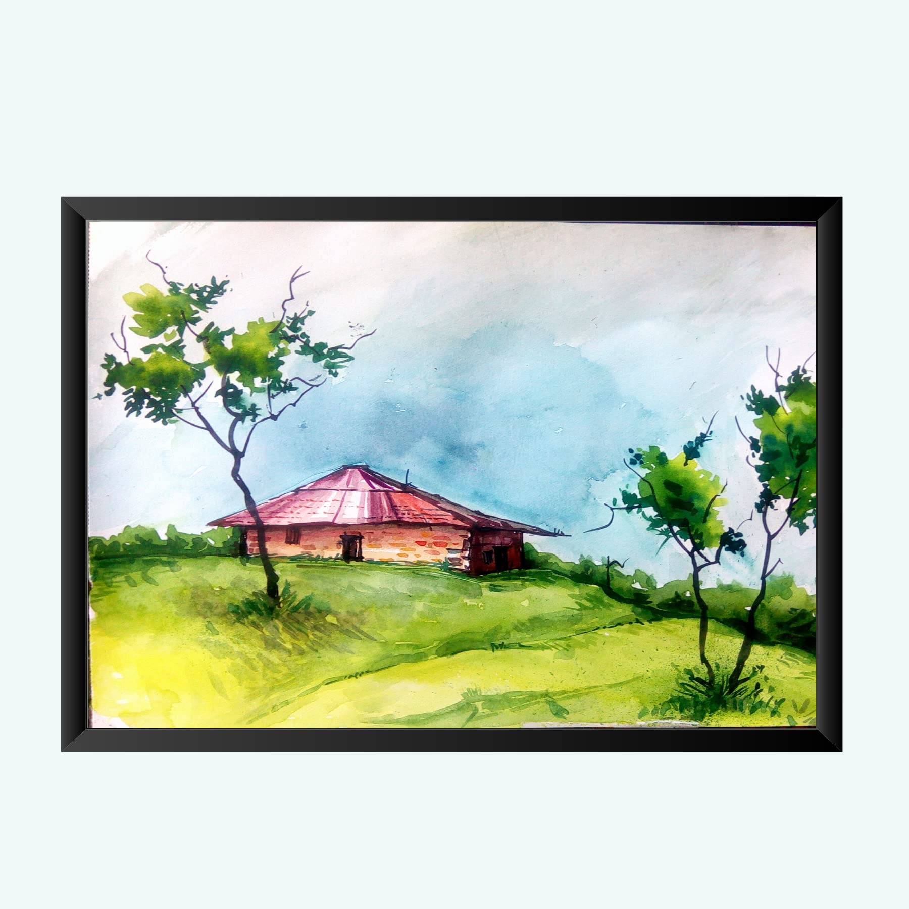 NOKKES Digital art painting with Photo Frame Home Bedroom Living room office Photo Frame Size 8X12 In_19
