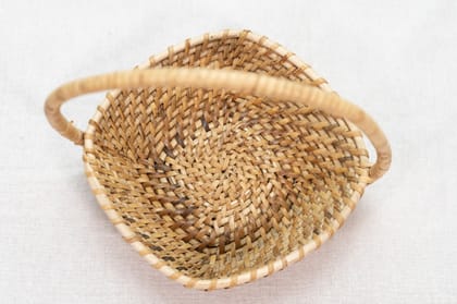 Handmade Square Cane Basket Handmade Square Cane Basket