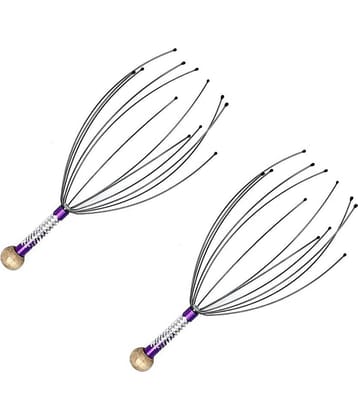 Selfly Hair Scalp Massager (Steel) - 2 Piece Scalp Massager Tool | By Sanfe