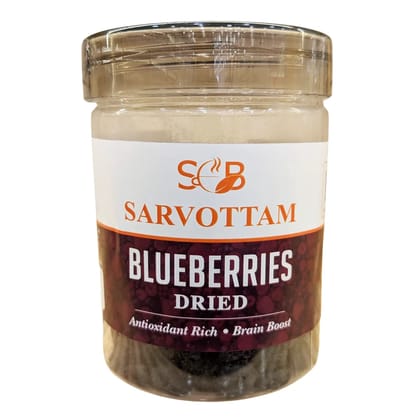 Sarvottam Premium Dried Blueberries 250g Box | Sweet & Juicy Superfood Snack | Rich in Antioxidants & Fiber | Healthy Immunity-Boosting Dry Fruit Sarvottam Premium Dried Blueberries 250g Box | Sweet & Juicy Superfood Snack | Rich in Antioxidants & Fiber | Healthy Immunity-Boosting Dry Fruit