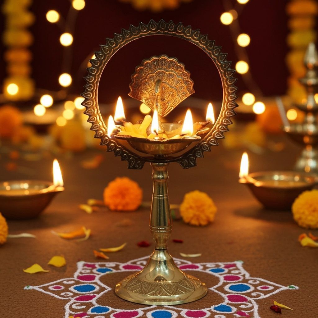 Brass Deepak More Charkar 4 (FMAS656 C)