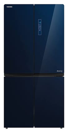 TOSHIBA 650 L Frost Free Inverter 4-Door Refrigerator (GR-RF646WE-PGI, Classy Blue Glass Door Finish, Futuristic Plasma + Pure Technology) (GR-RF646WE-PGI(24)) TOSHIBA 650 L Frost Free Inverter 4-Door Refrigerator (GR-RF646WE-PGI, Classy Blue Glass Door TOSHIBA 650 L Frost Free Inverter 4-Door Refrigerator (GR-RF646WE-PGI, Classy Blue Glass Door Finish, Futuristic Plasma + Pure Technology) (GR-RF646WE-PGI(24)) TOSHIBA 650 L Frost Free Inverter 4-Door Refrigerator (GR-RF646WE-PGI, Classy Blue Glass Door