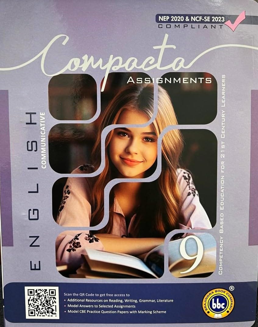 BBC BOOK ENGLISH COMPACTA (COMMNUNICATIVE) ENGLISH WITH Assignments Book 9th Class (2025-26) NEW