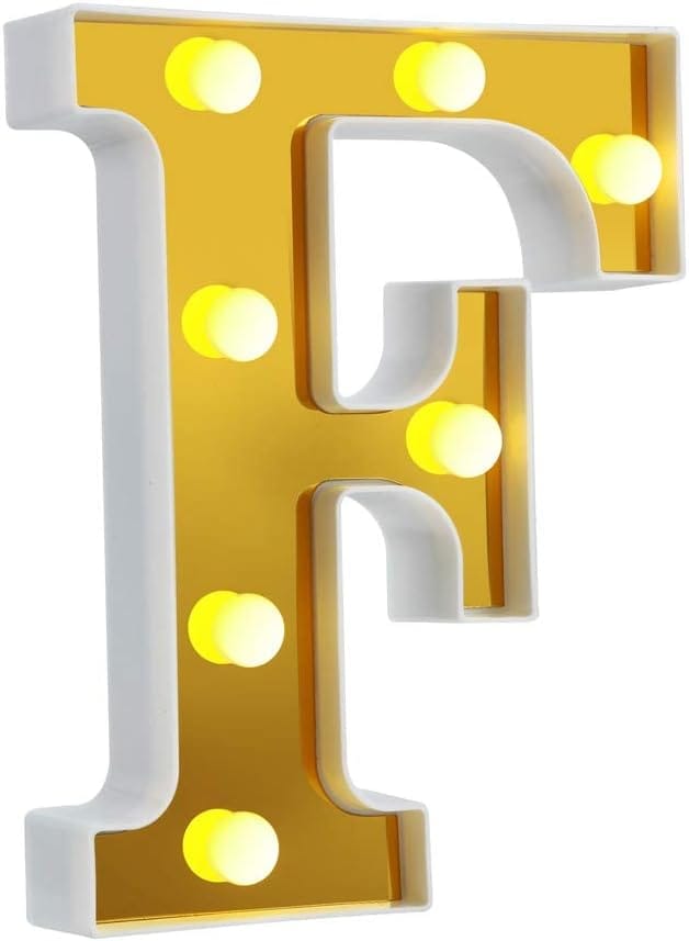 LED Golden Marquee Alphabet F-1PC