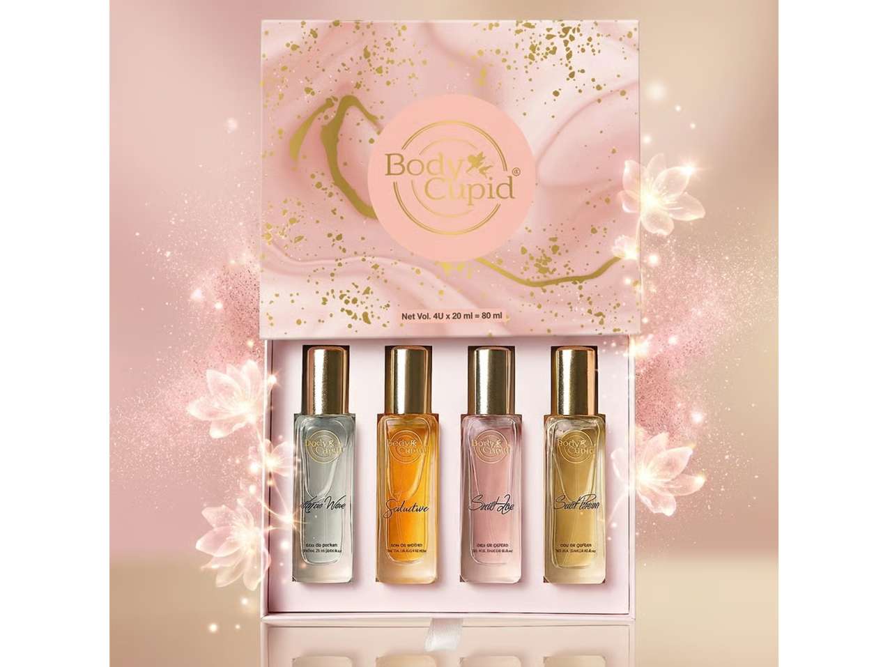 WOW Skin Science Luxury Perfume Gift Set For Women Four Bestselling Scents in One - 4X20ml