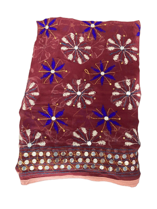 Mirror work dupatta 