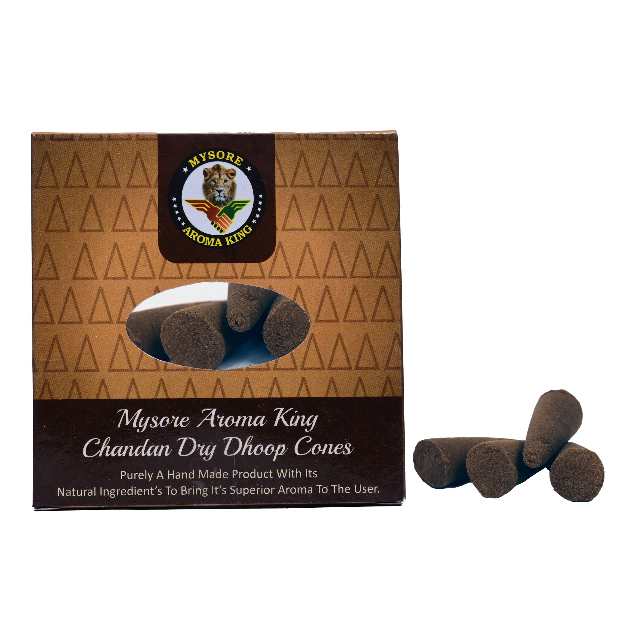 Mysore Sandal Dhoop Cones (100 Grams) (1TGADCTKA04009_Sandal)