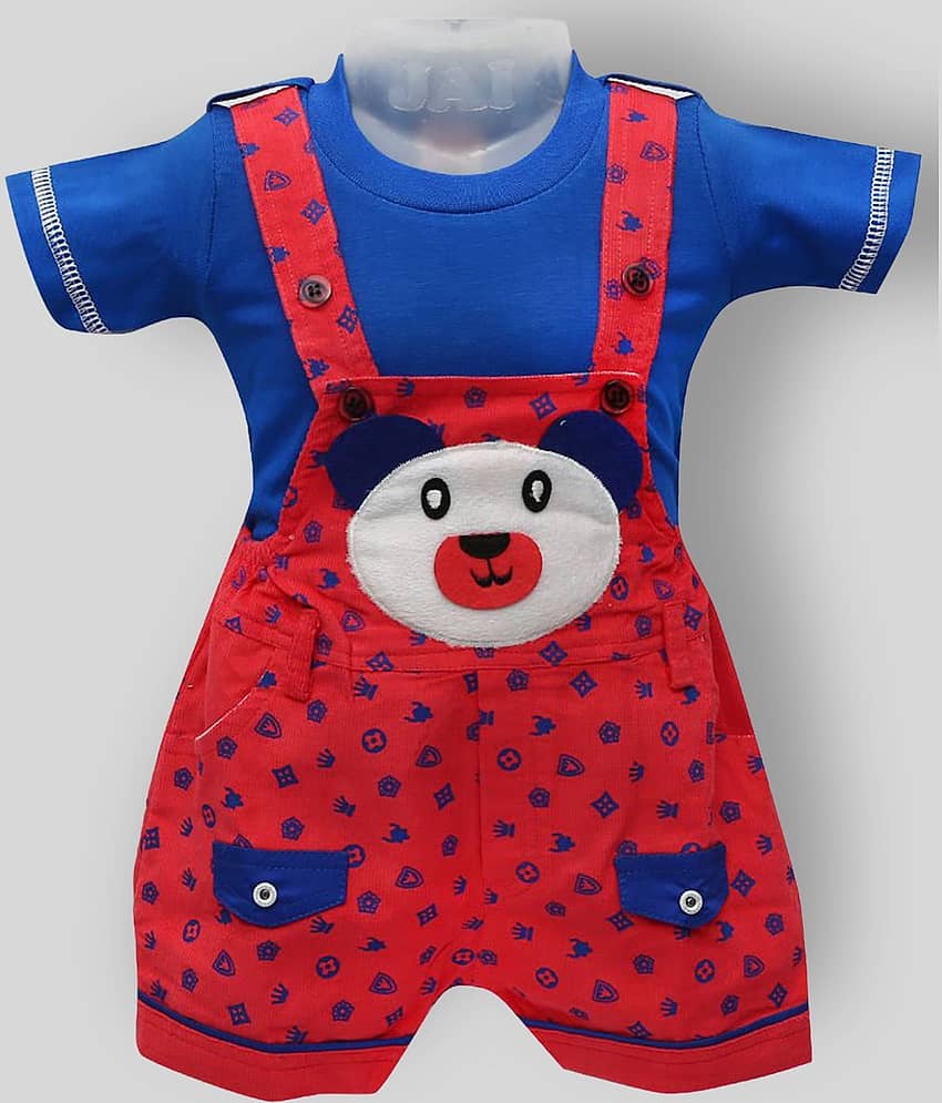 Zadmus Pack of 1 Baby Girls Cotton Bodysuit ( Red )