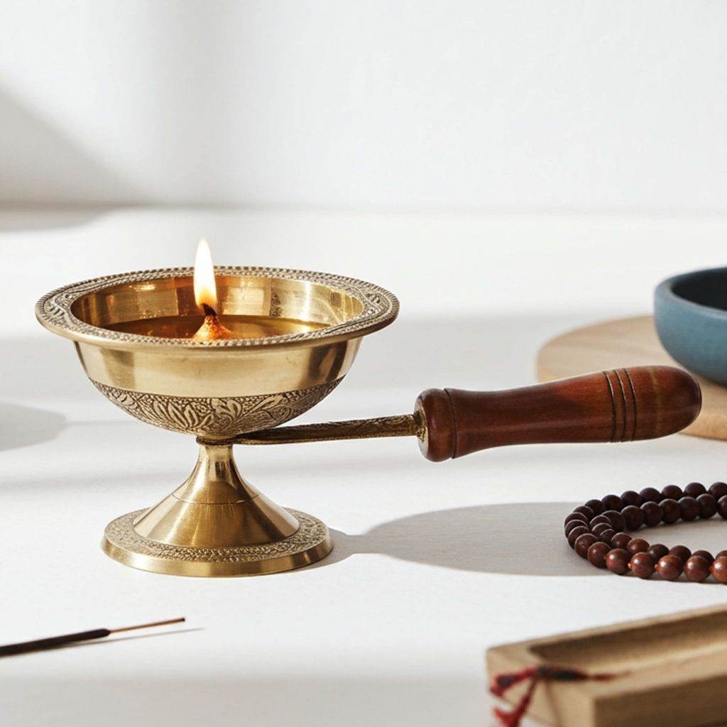 Brass Table Decor Deepak (FMAS684 C)