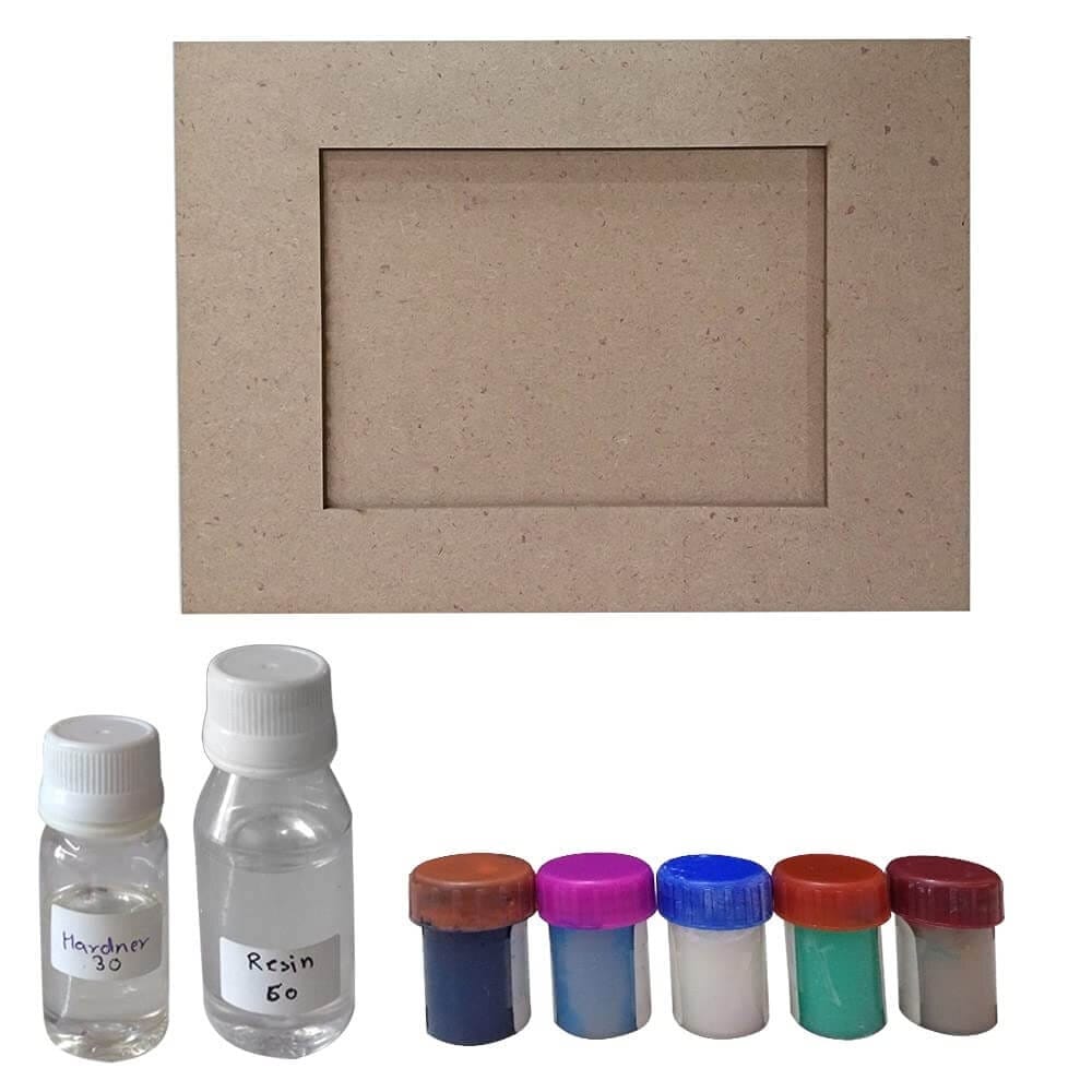 Resin Art on MDF Frame DIY Kit by Penkraft