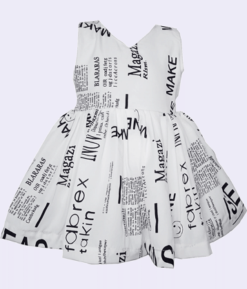 harshvardhanmart.com Pack of 1 Baby Girls Crepe Frock ( White )