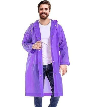 PARYAG HOSIERY Purple PVC Men's Raincoat ( Pack of 1 )
