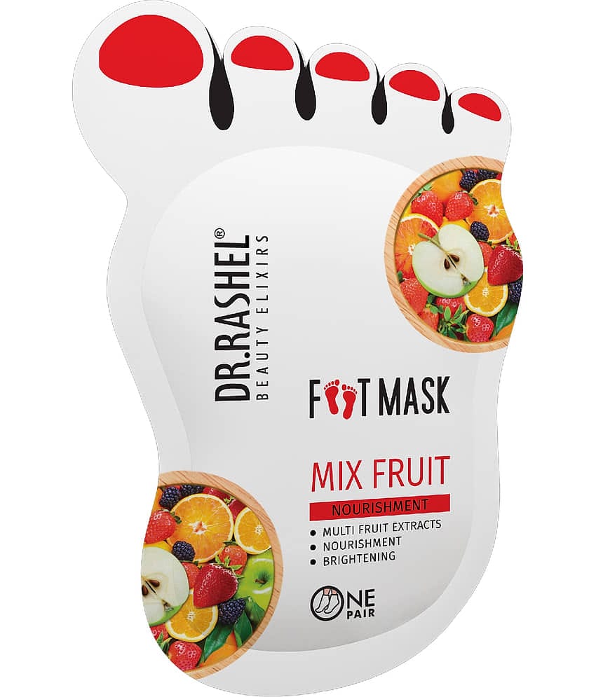 DR.RASHEL Mix Fruit Peeling and Exfoliating Foot Mask for Cracked and Dry Feet(100 g) ( Pack of 1)