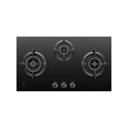 Electrolux 3 Burner Auto Ignition Glass Top 78cm Built-in Gas Hob,EHG7330BC