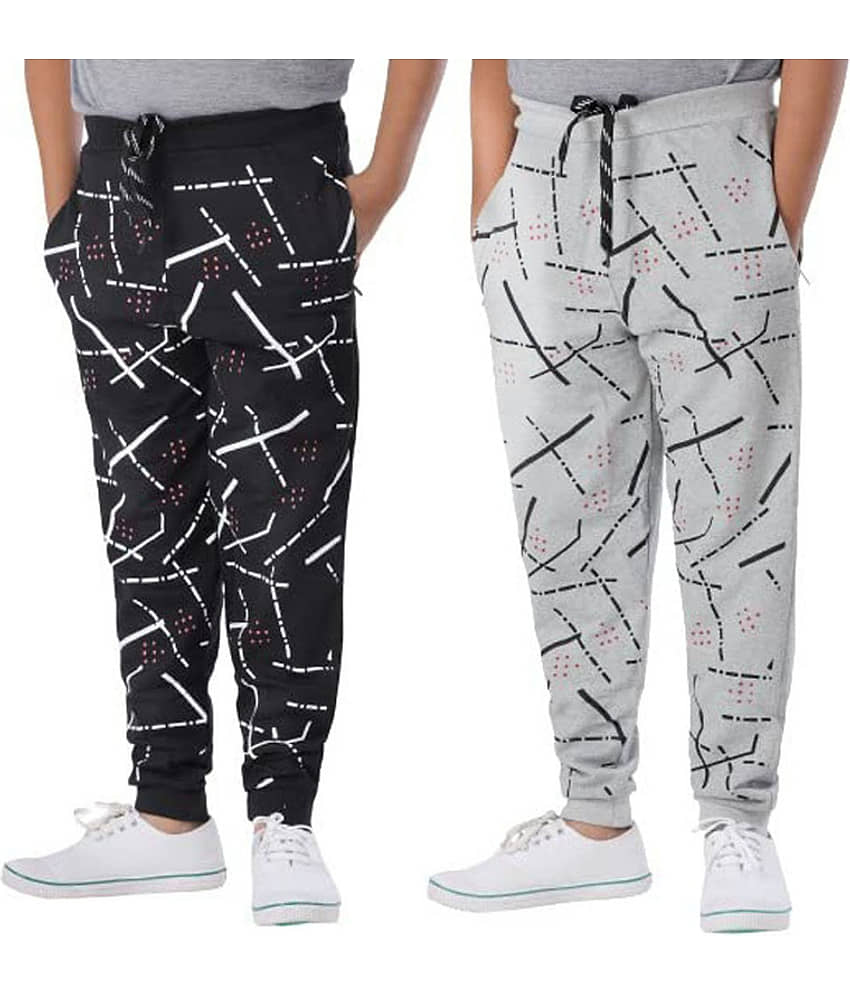 Paryag Pack of 2 Boys Cotton Trackpant ( Multicolor )