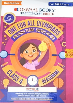 Oswaal One For All Olympiads Previous year paper Reasoning class 4 Exam 12 August 2026 [Paperback] [Oct 30, 2024] oswaal