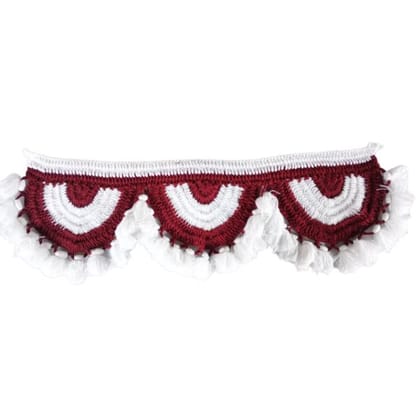 Door Gate for Home Decoration Made with Wool, Handmade (Red,White)