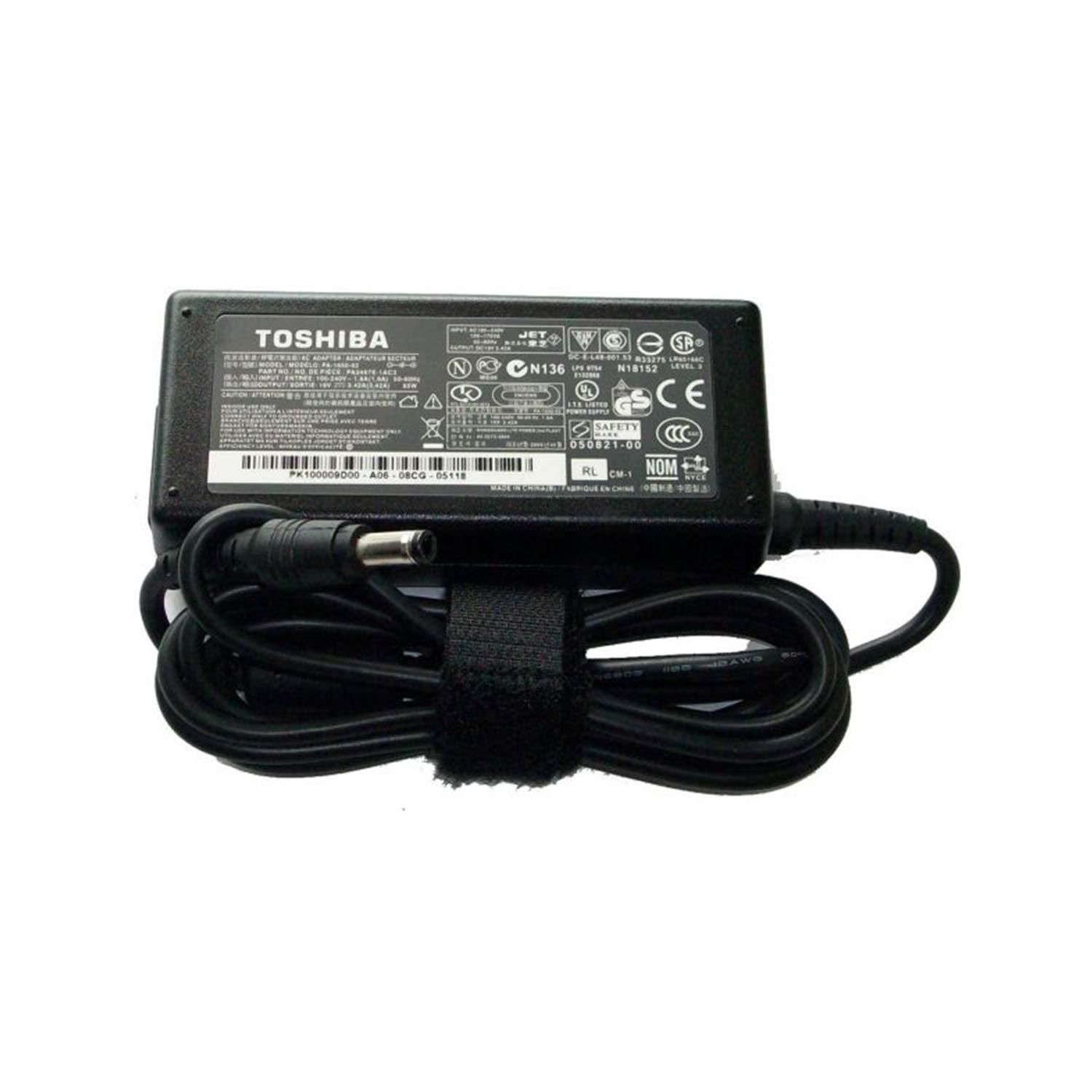 Toshiba Laptop Charger/Adapter 65W 19V 3.42A (Pin Size 5.5mm*2.5mm ) -Comaptible